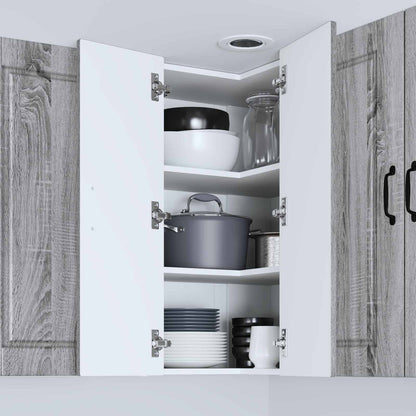 Mobile angolare per parete PORTO Grigio Sonoma 57 x 57 x 80 cm | homemem39