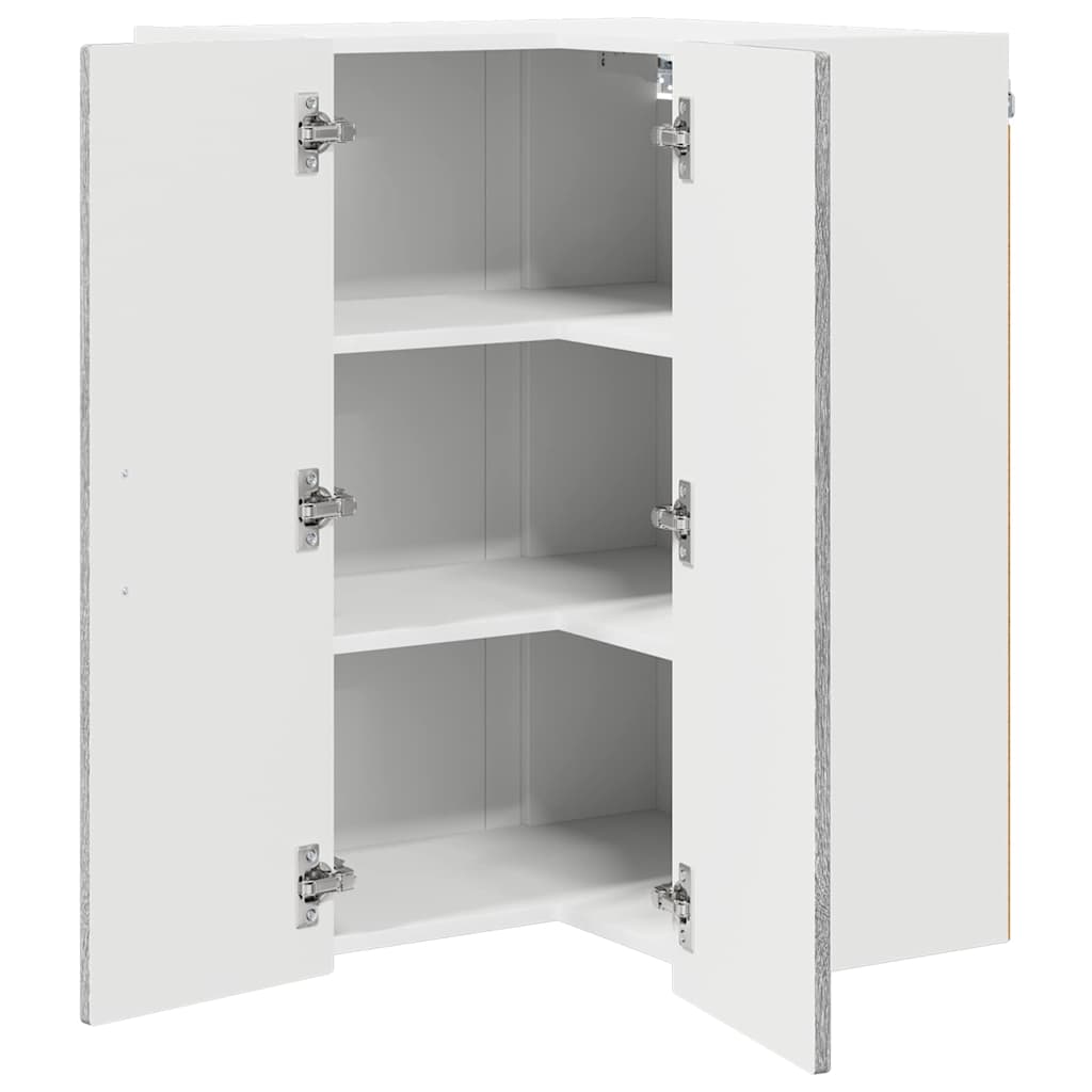 Mobile angolare per parete PORTO Grigio Sonoma 57 x 57 x 80 cm | homemem39