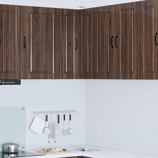 Mobile angolare per parete PORTO Rovere Marrone 57 x 57 x 80 cm | homemem39