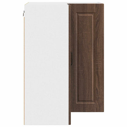 Mobile angolare per parete PORTO Rovere Marrone 57 x 57 x 80 cm | homemem39