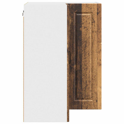 Mobile angolare per parete PORTO Legno vecchio 57 x 57 x 80 cm | homemem39