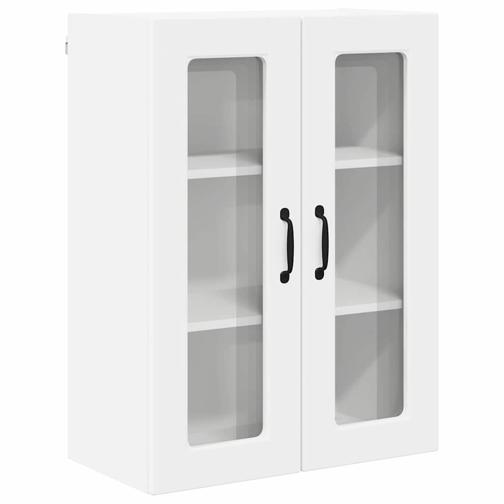 Mobile in vetro da parete PORTO Bianco 60 x 31 x 80 cm | homemem39