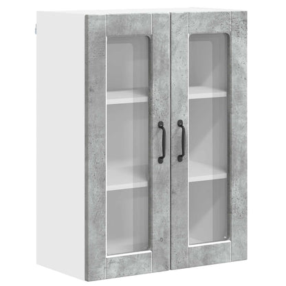 Mobile in vetro da parete PORTO Grigio cemento 60 x 31 x 80 cm | homemem39