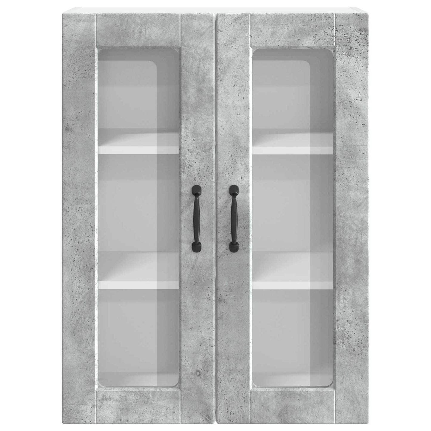 Mobile in vetro da parete PORTO Grigio cemento 60 x 31 x 80 cm | homemem39