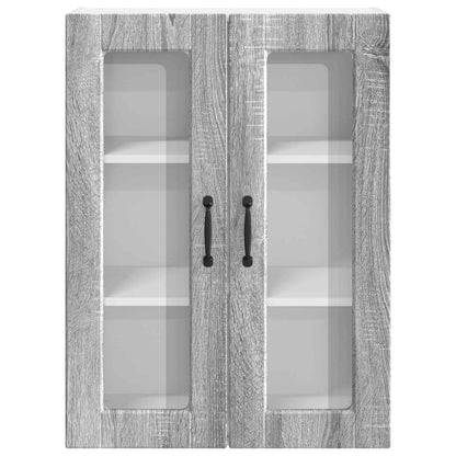 Mobile in vetro da parete PORTO Grigio Sonoma 60 x 31 x 80 cm | homemem39
