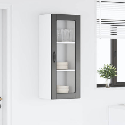 Mobile in vetro da parete PORTO Nero 40 x 31 x 100 cm | homemem39