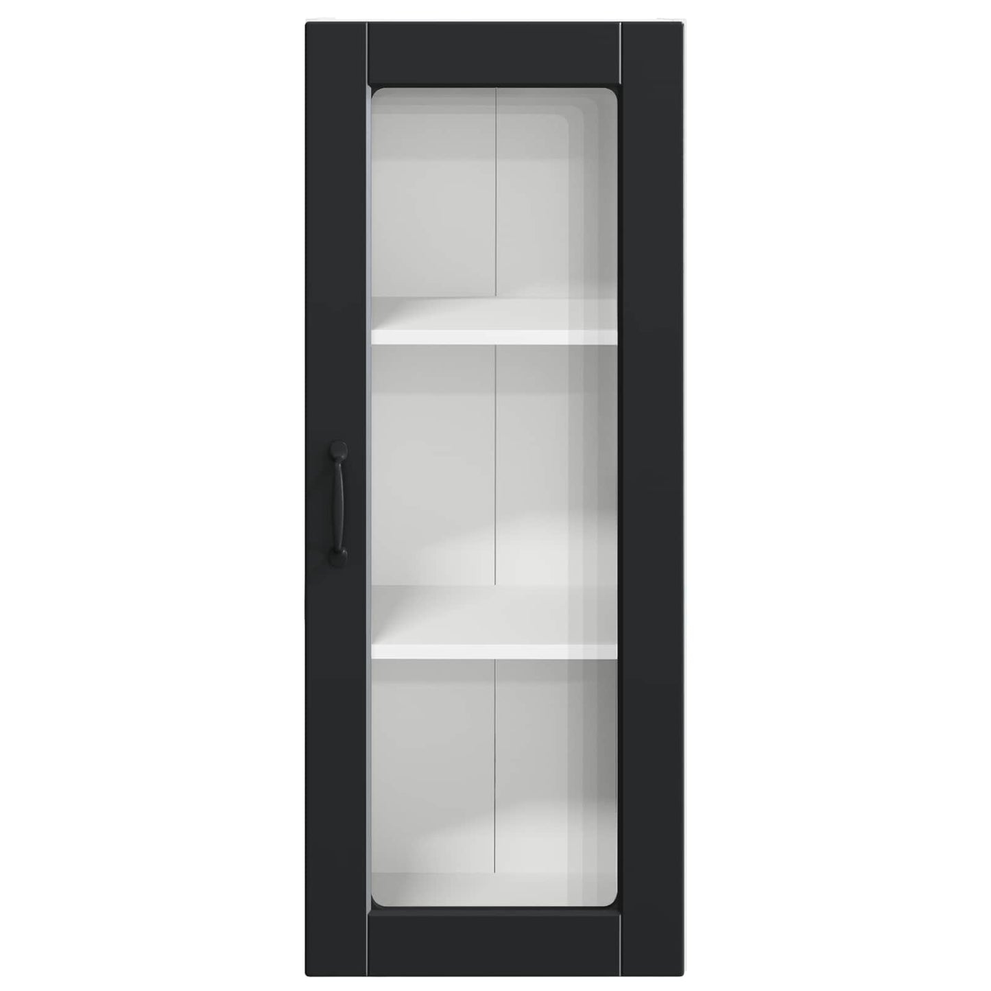 Mobile in vetro da parete PORTO Nero 40 x 31 x 100 cm | homemem39