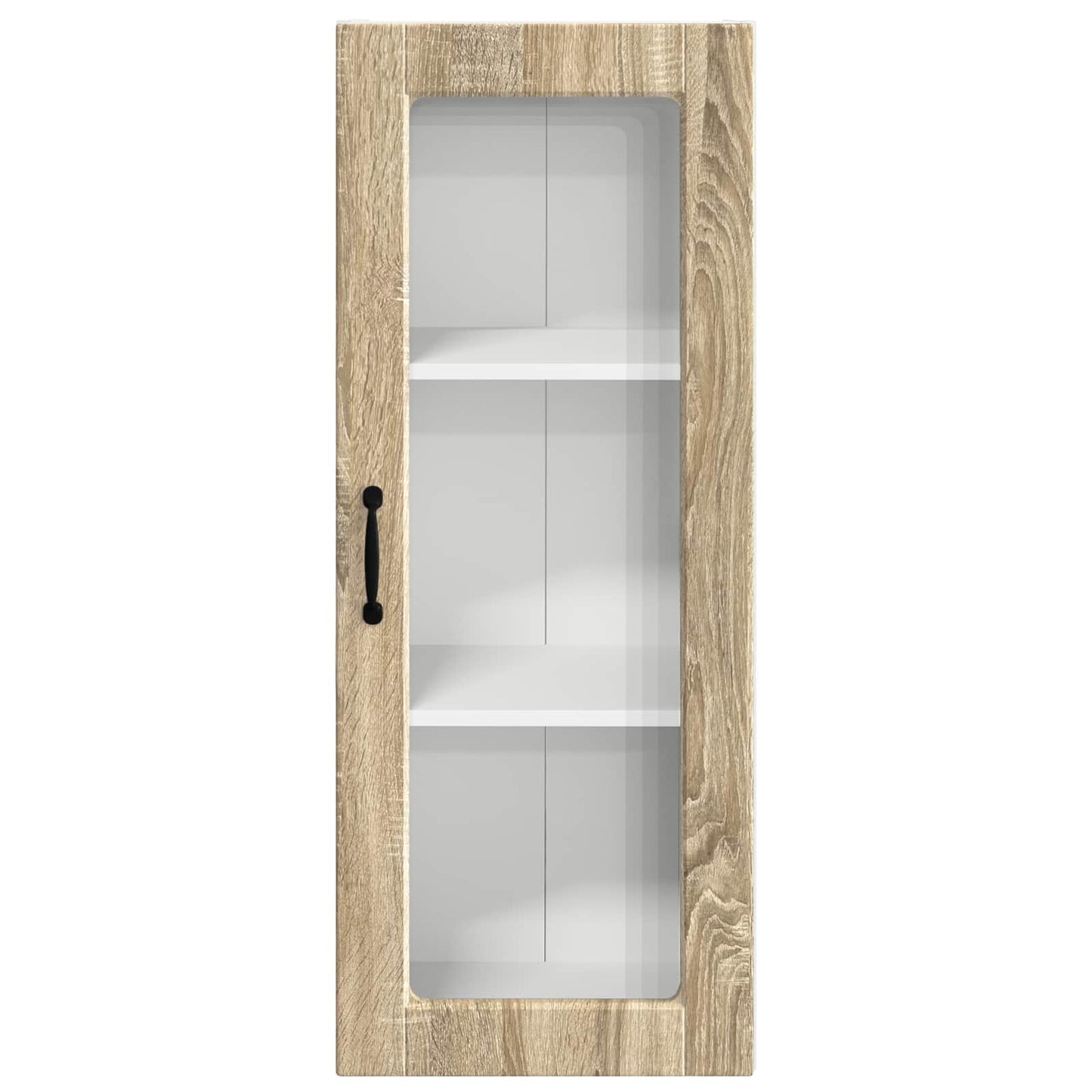 Mobile in vetro da parete PORTO Rovere Sonoma 40 x 31 x 100 cm | homemem39