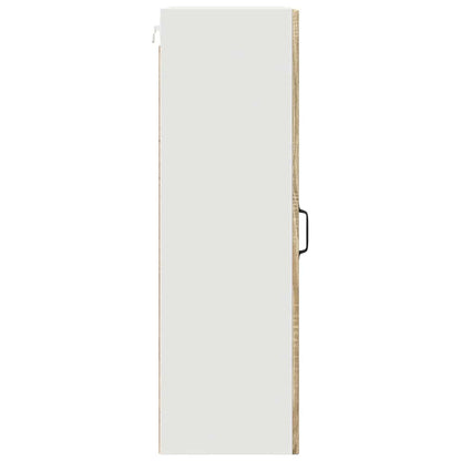 Mobile in vetro da parete PORTO Rovere Sonoma 40 x 31 x 100 cm | homemem39