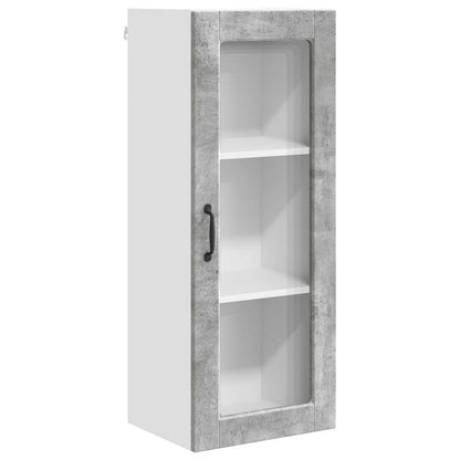 Mobile in vetro da parete PORTO Grigio cemento 40 x 31 x 100 cm | homemem39