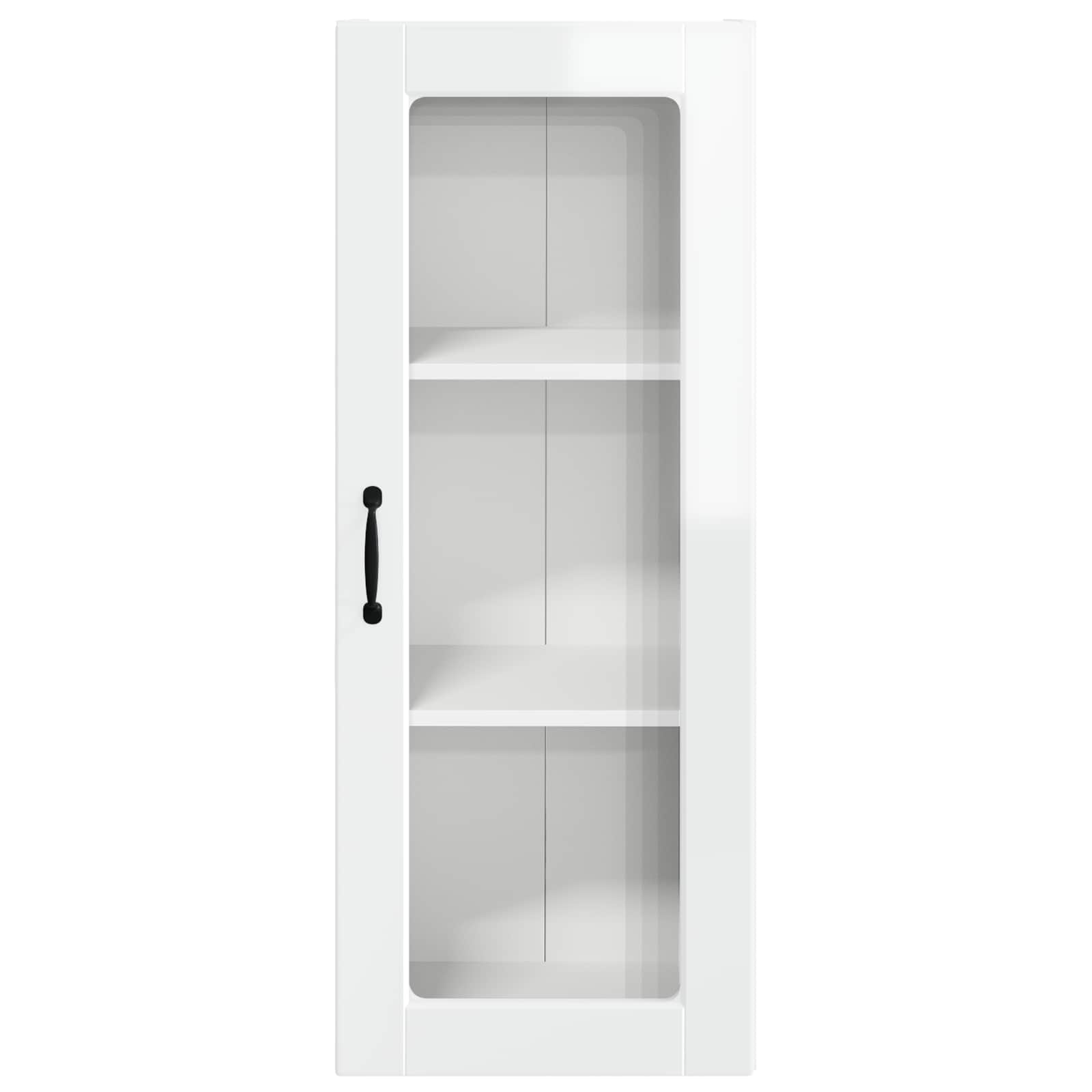 Mobile in vetro da parete PORTO Bianco Lucido 40 x 31 x 100 cm | homemem39