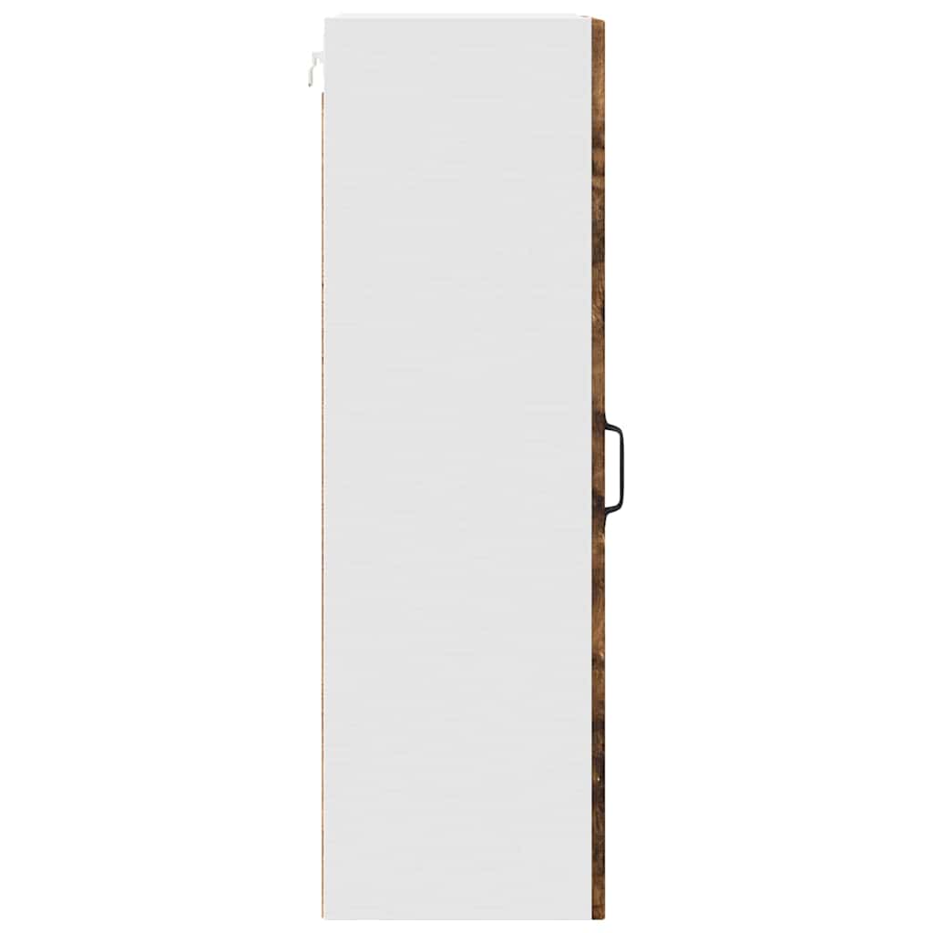Mobile in vetro da parete PORTO Rovere fumé 40 x 31 x 100 cm | homemem39