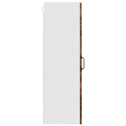Mobile in vetro da parete PORTO Rovere fumé 40 x 31 x 100 cm | homemem39