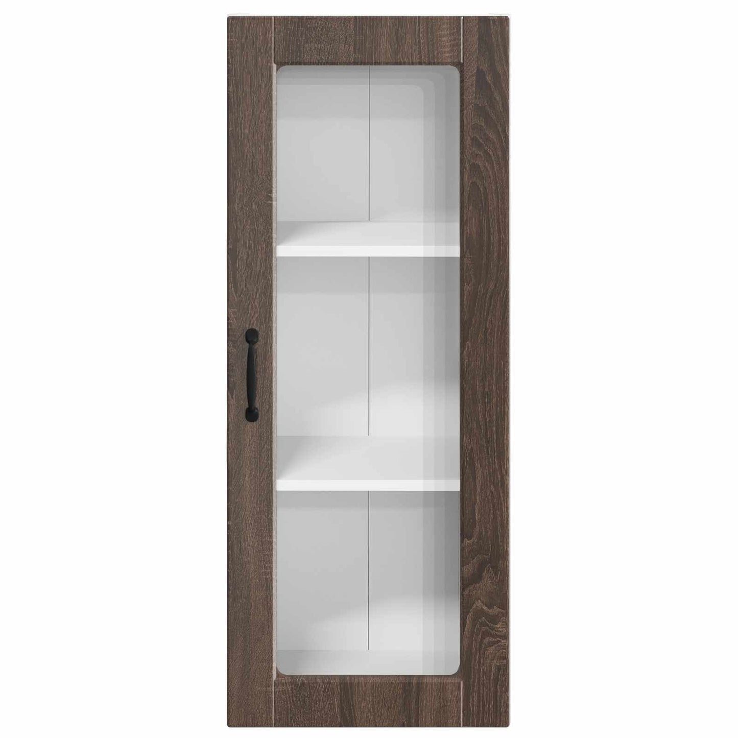 Mobile in vetro da parete PORTO Rovere Marrone 40 x 31 x 100 cm | homemem39