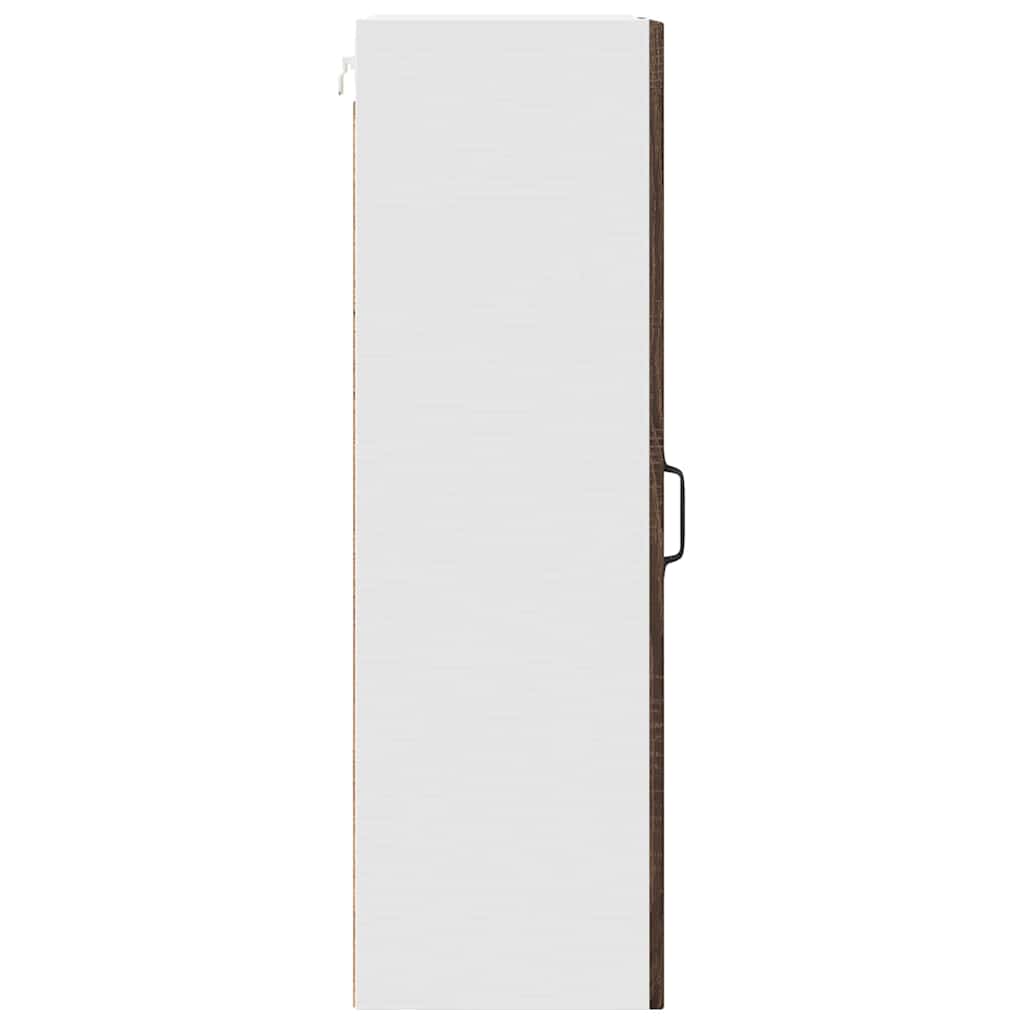 Mobile in vetro da parete PORTO Rovere Marrone 40 x 31 x 100 cm | homemem39