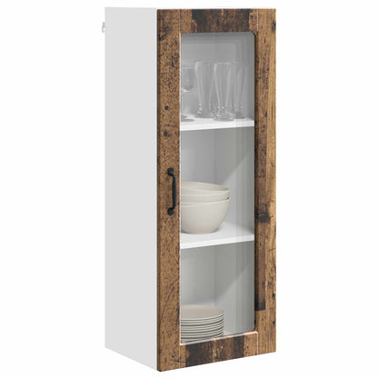 Mobile in vetro da parete PORTO Legno vecchio 40 x 31 x 100 cm | homemem39