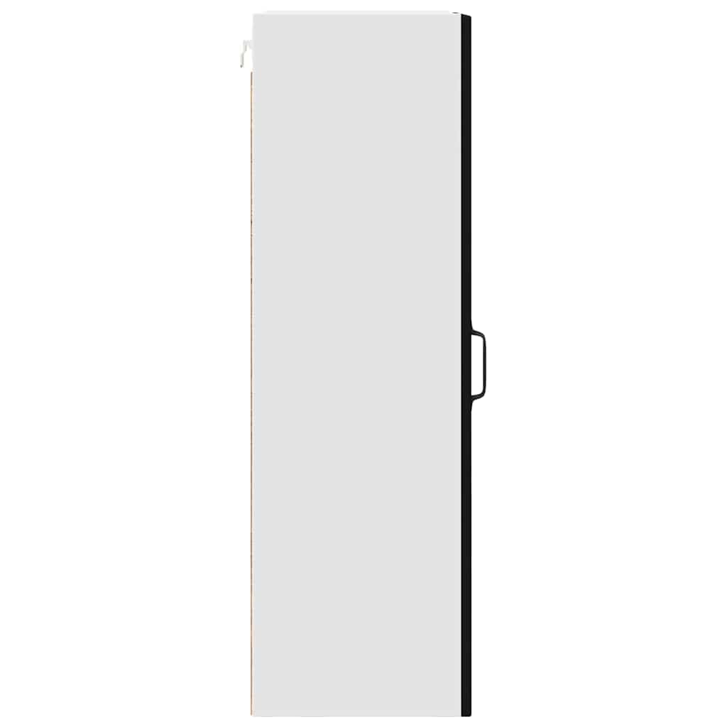 Armadietto a muro PORTO Nero 30 x 31 x 100 cm Legno multistrato | homemem39