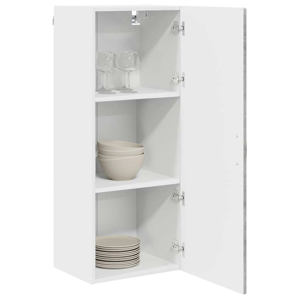 Armadietto a muro PORTO Grigio cemento 40 x 31 x 100 cm | homemem39