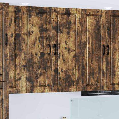 Armadietto a muro PORTO Rovere fumé 40 x 31 x 100 cm | homemem39