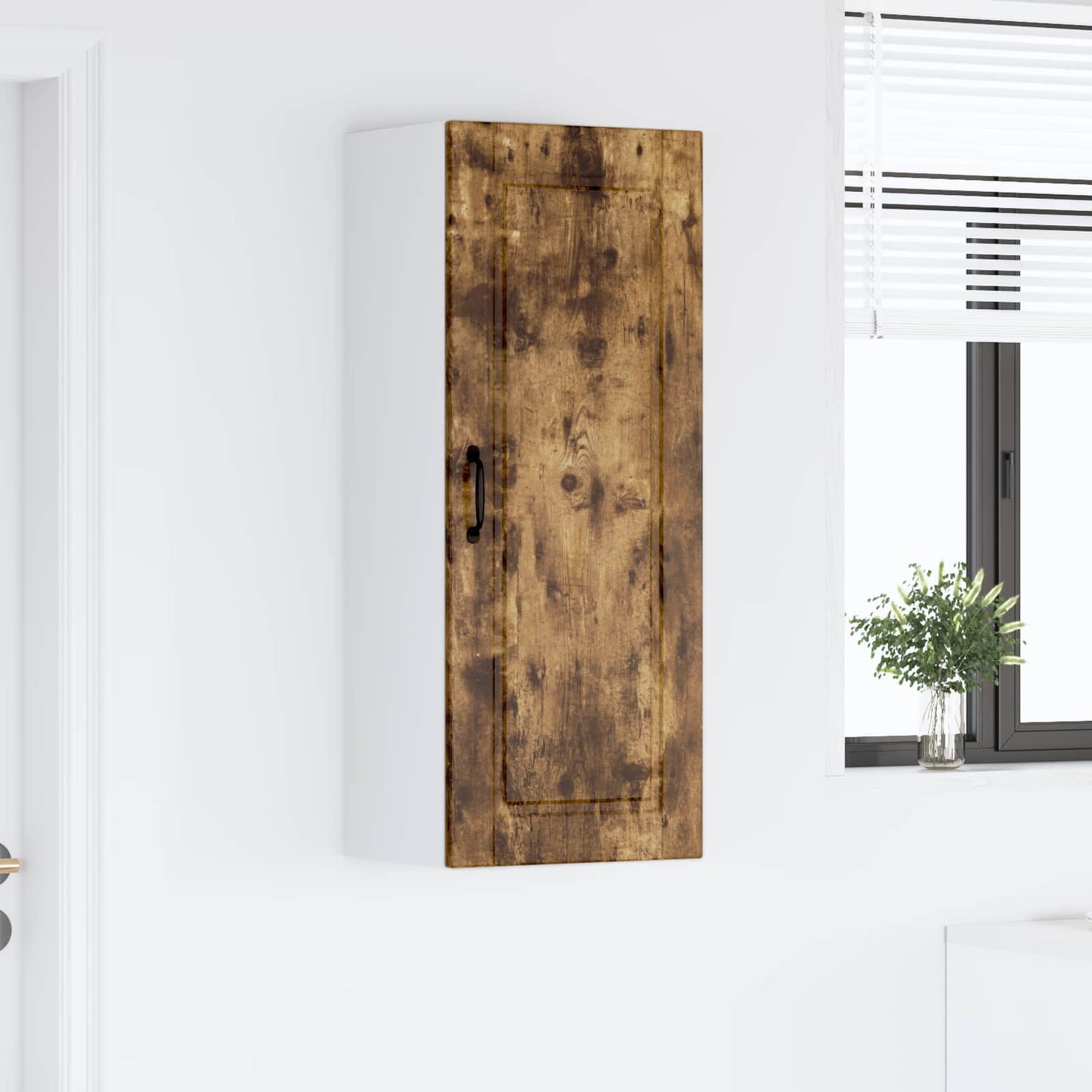 Armadietto a muro PORTO Rovere fumé 40 x 31 x 100 cm | homemem39