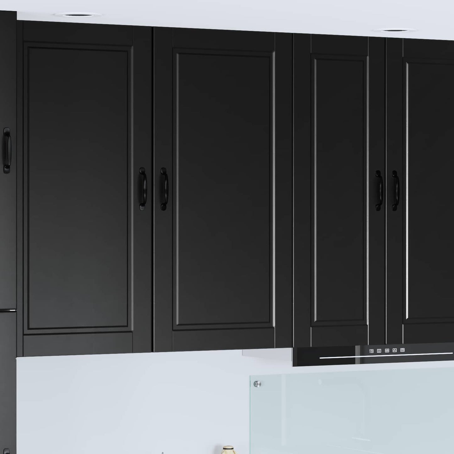Pannello lavastoviglie Nero 50 x 31 x 100 cm Legno multistrato | homemem39