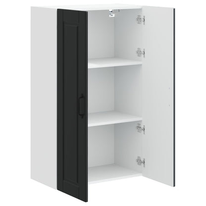 Armadietto a muro PORTO Nero 60 x 31 x 100 cm Legno multistrato