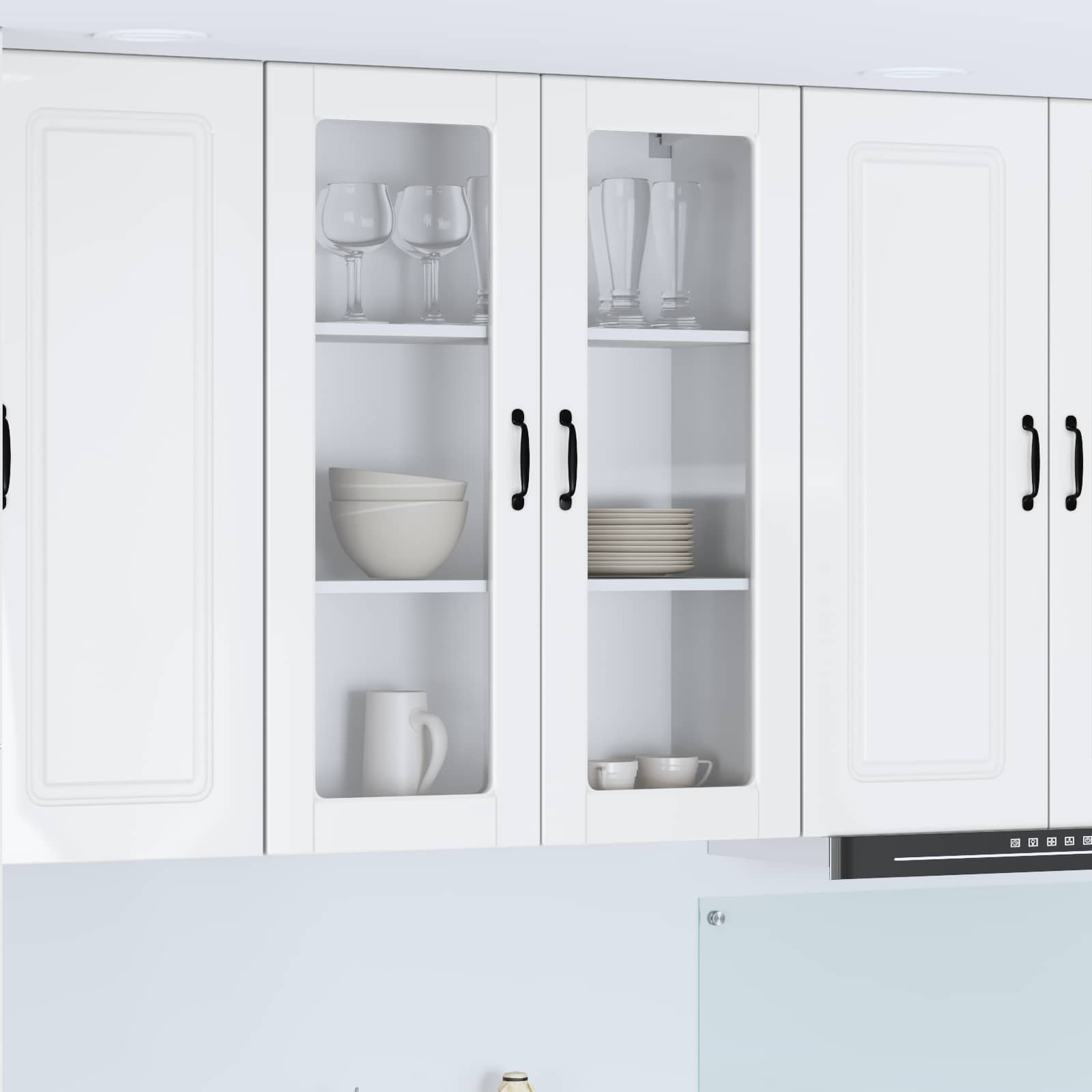Pannello lavastoviglie con porta Bianco Lucido 80 x 31 x 100 cm | homemem39