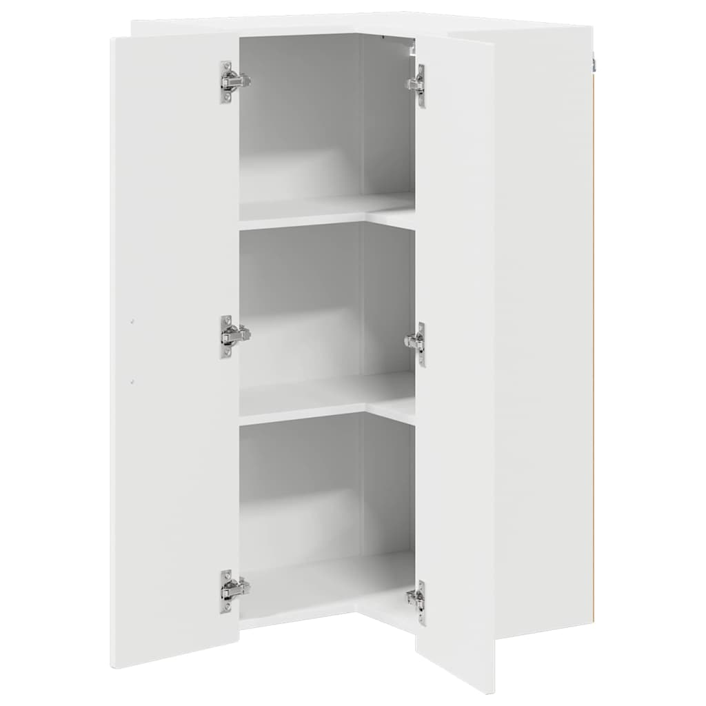 Mobile angolare per parete PORTO Bianco 57 x 57 x 100 cm