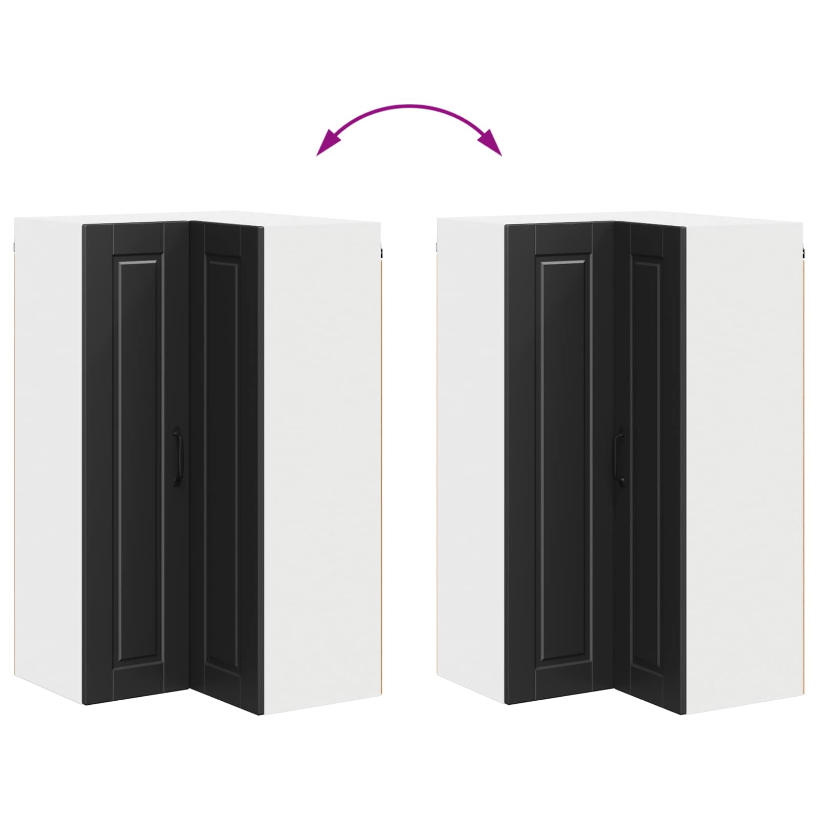Pannello lavastoviglie Nero 57 x 57 x 100 cm Legno multistrato | homemem39