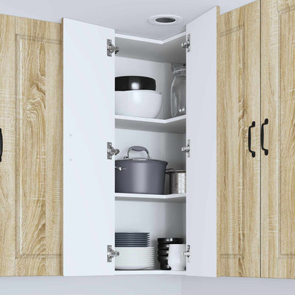 Mobile angolare per parete PORTO Rovere Sonoma 57 x 57 x 100 cm