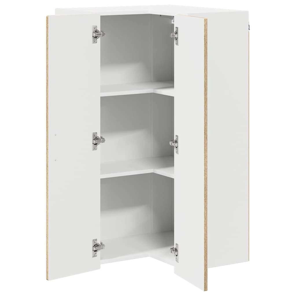 Mobile angolare per parete PORTO Rovere Sonoma 57 x 57 x 100 cm