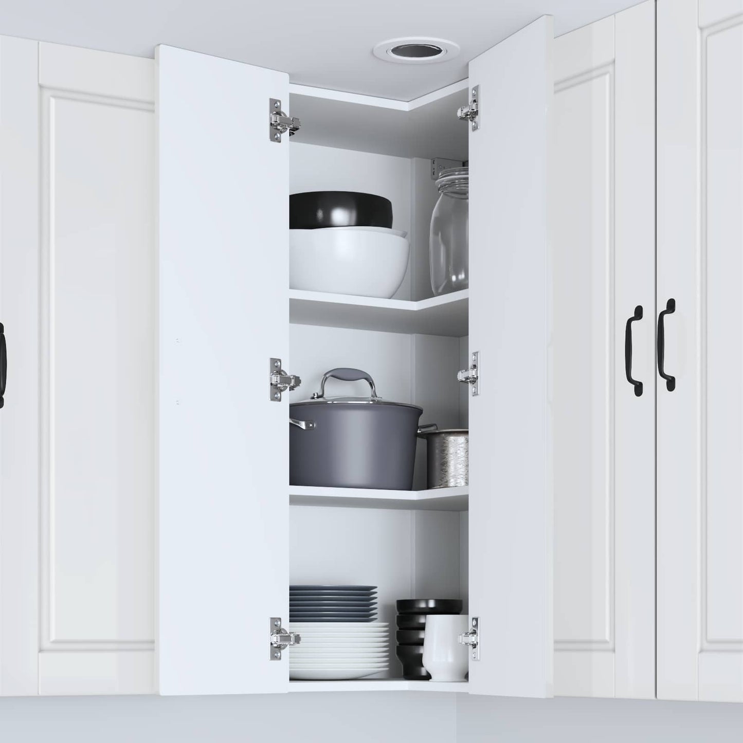 Pannello lavastoviglie con porta Bianco Lucido 57 x 57 x 100 cm | homemem39