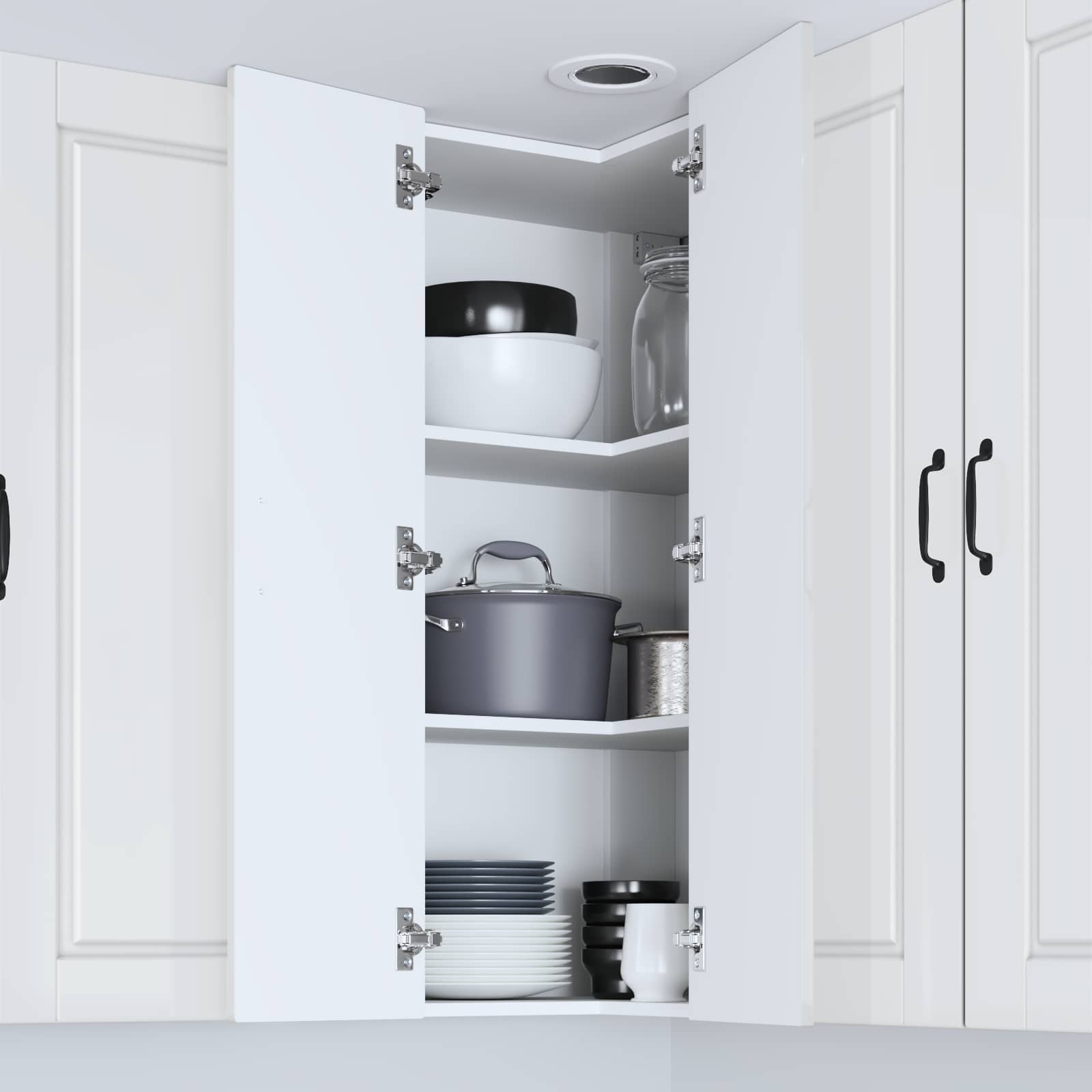 Pannello lavastoviglie con porta Bianco Lucido 57 x 57 x 100 cm | homemem39