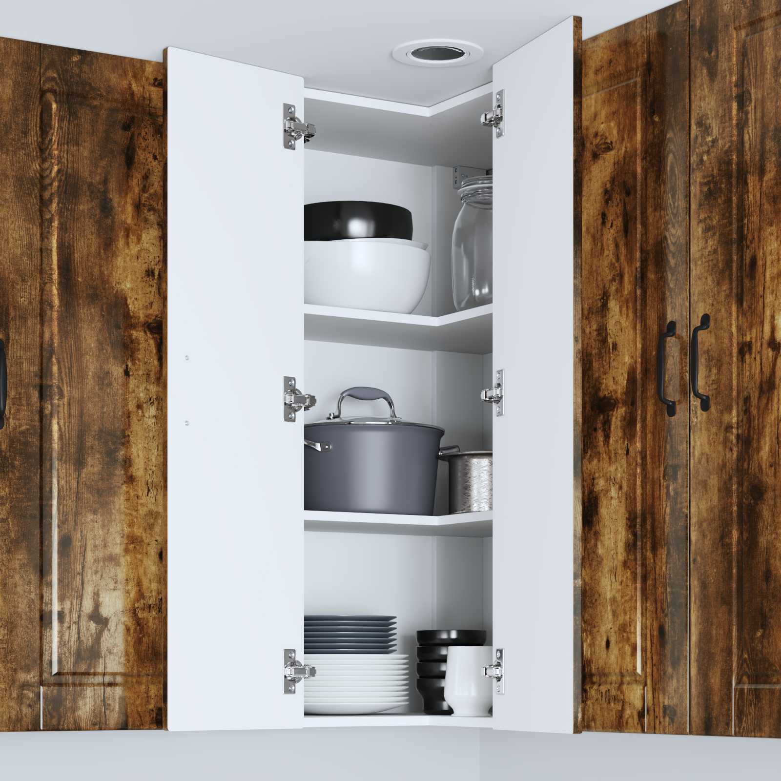 Pannello lavastoviglie con porta Rovere fumé 57 x 57 x 100 cm | homemem39
