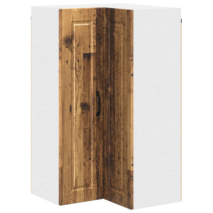 Mobile angolare per parete PORTO Legno vecchio 57 x 57 x 100 cm