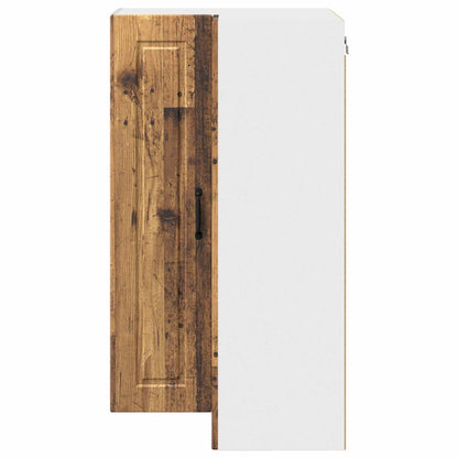 Mobile angolare per parete PORTO Legno vecchio 57 x 57 x 100 cm