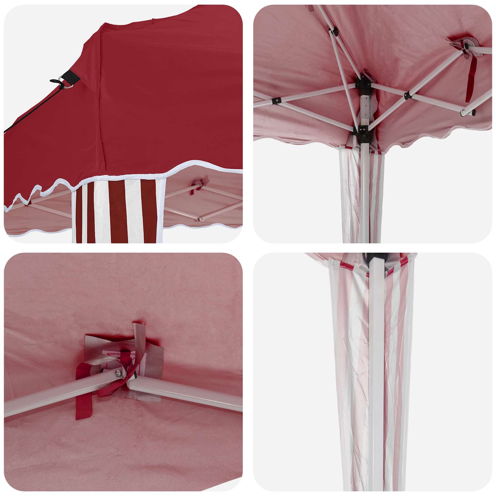 Tenda per feste a pop-up Borgogna 195 x 195 x 245 cm | homemem39