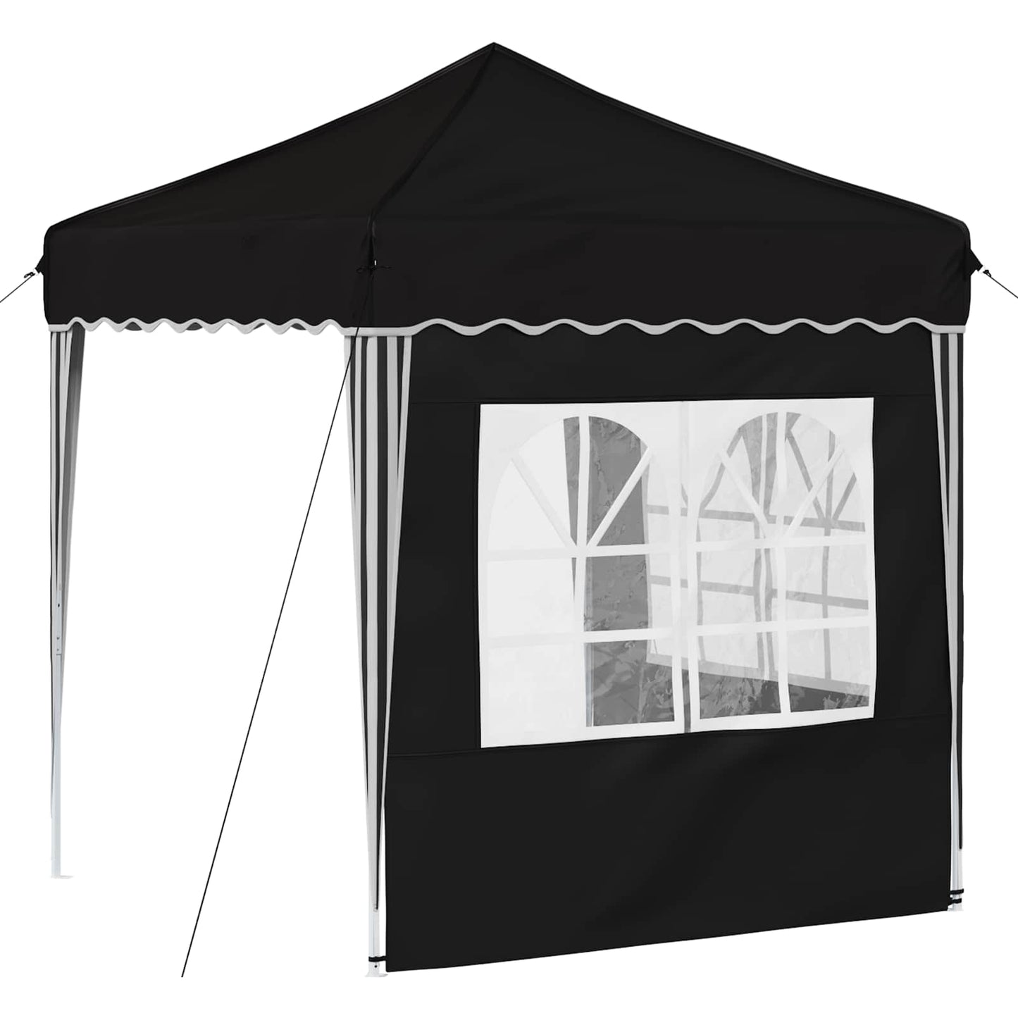 Tenda per feste a pop-up 195 x 195 x 245 cm Nero Tessuto Oxford | homemem39