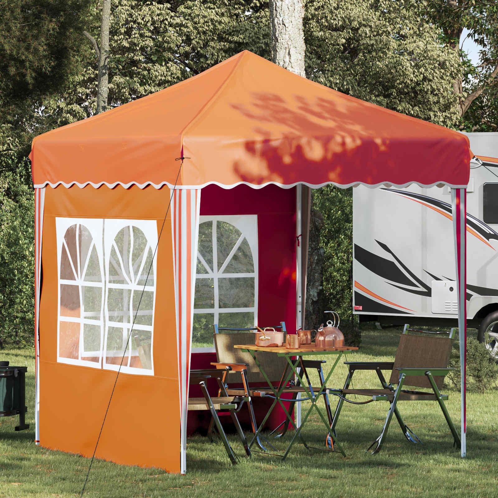 Tenda per feste a pop-up 195 x 195 x 245 cm Arancione | homemem39