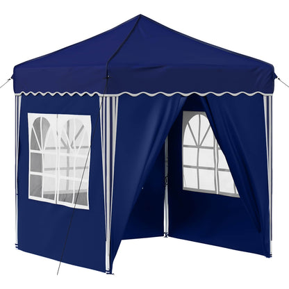 Tenda per feste a pop-up 195 x 195 x 245 cm Blu Tessuto Oxford | homemem39