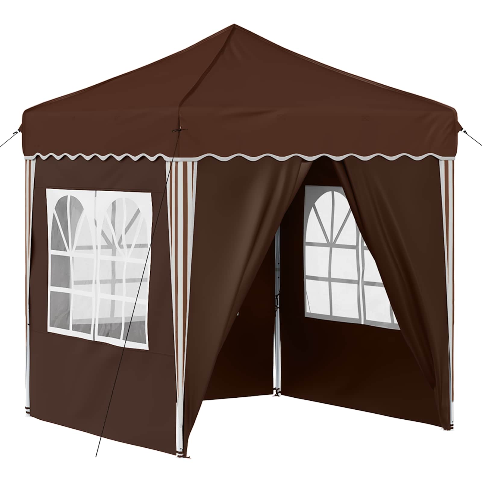 Tenda per feste a pop-up 195 x 195 x 245 cm Marrone | homemem39