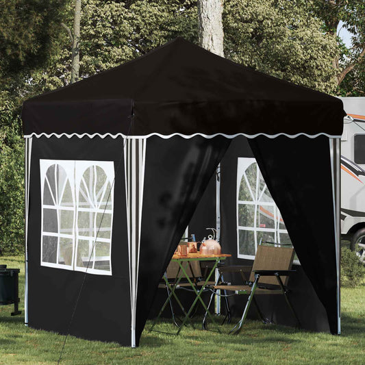 Tenda per feste a pop-up 195 x 195 x 245 cm Nero Tessuto Oxford | homemem39