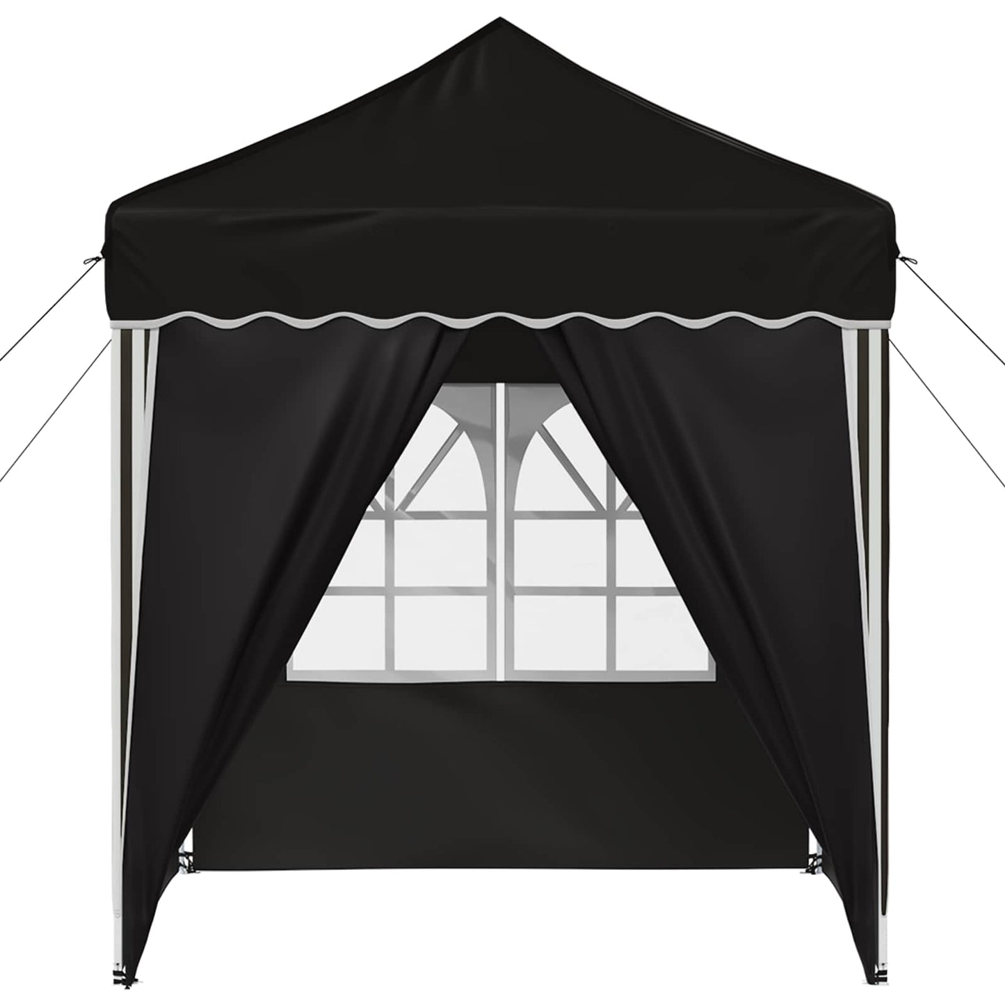 Tenda per feste a pop-up 195 x 195 x 245 cm Nero Tessuto Oxford | homemem39