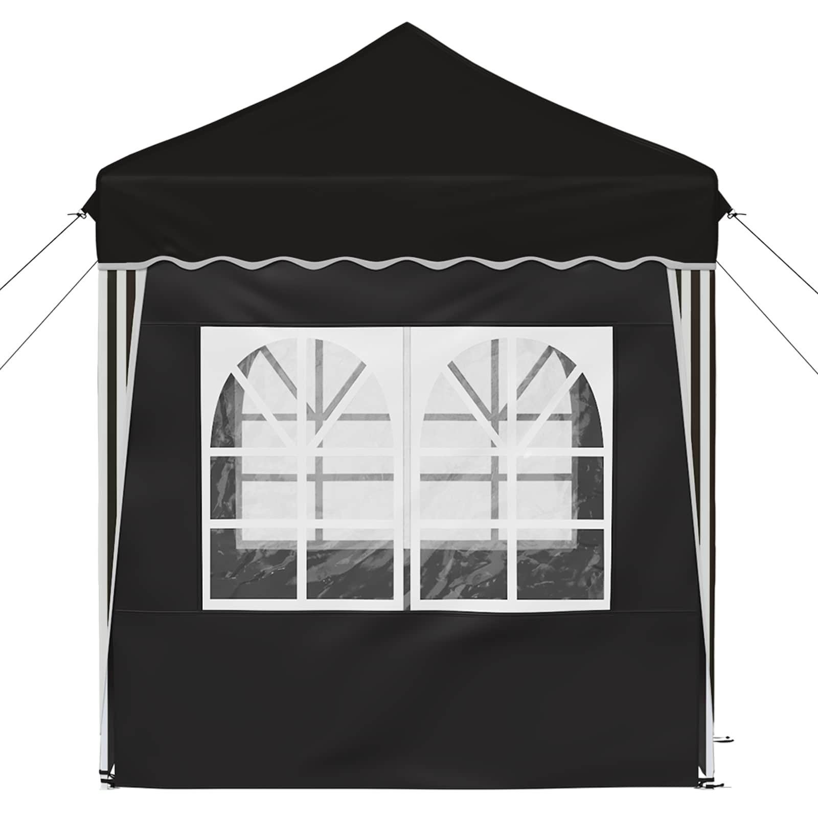 Tenda per feste a pop-up 195 x 195 x 245 cm Nero Tessuto Oxford | homemem39