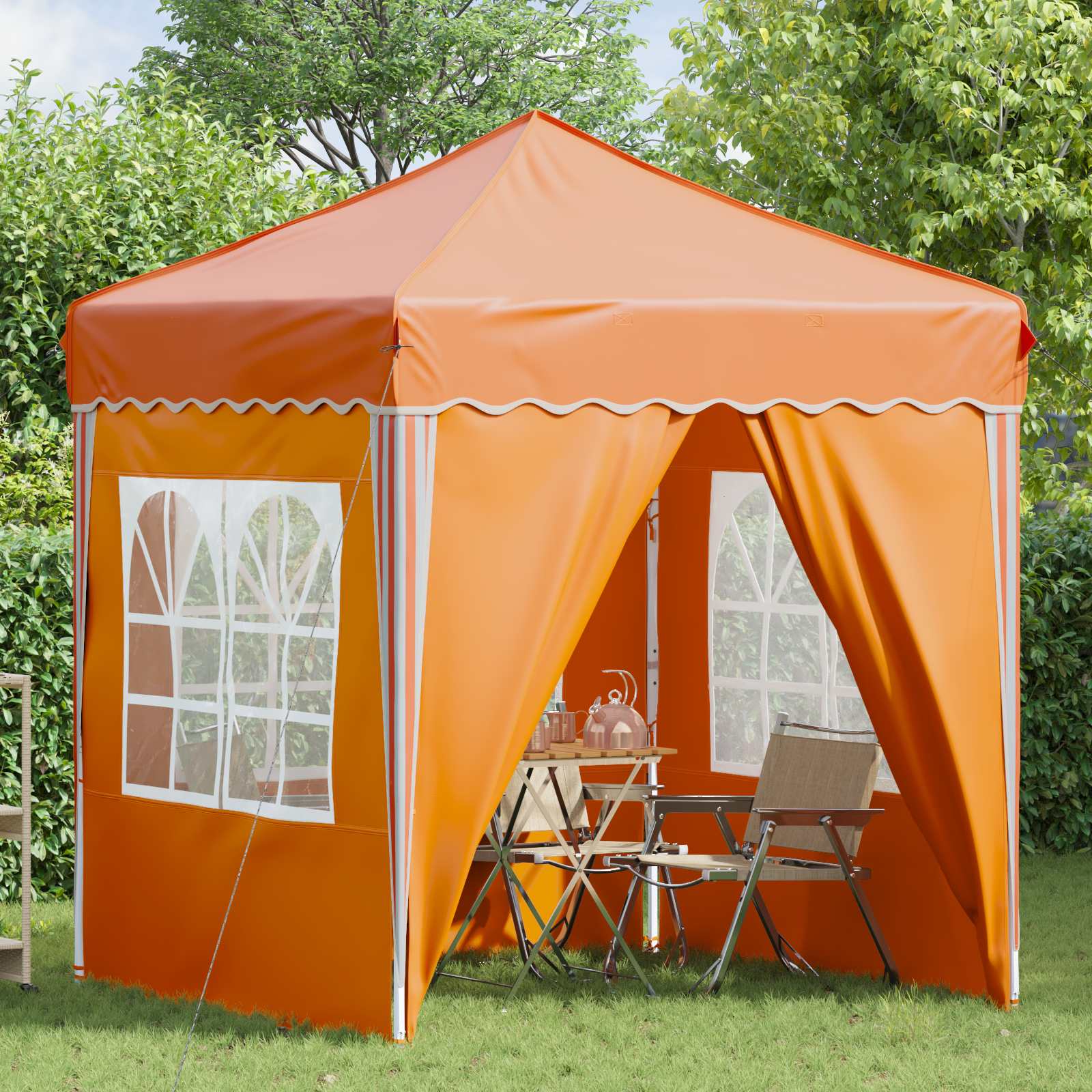 Tenda per feste a pop-up 195 x 195 x 245 cm Arancione | homemem39