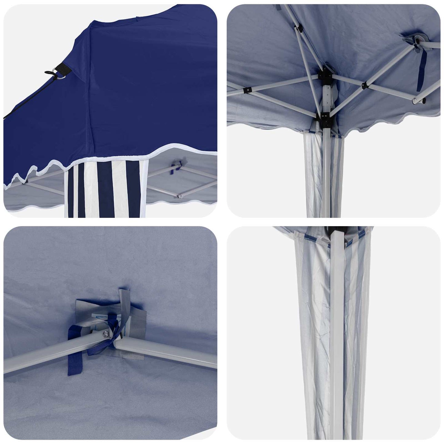 Tenda per feste a pop-up 288 x 288 x 245 cm Blu Tessuto Oxford | homemem39