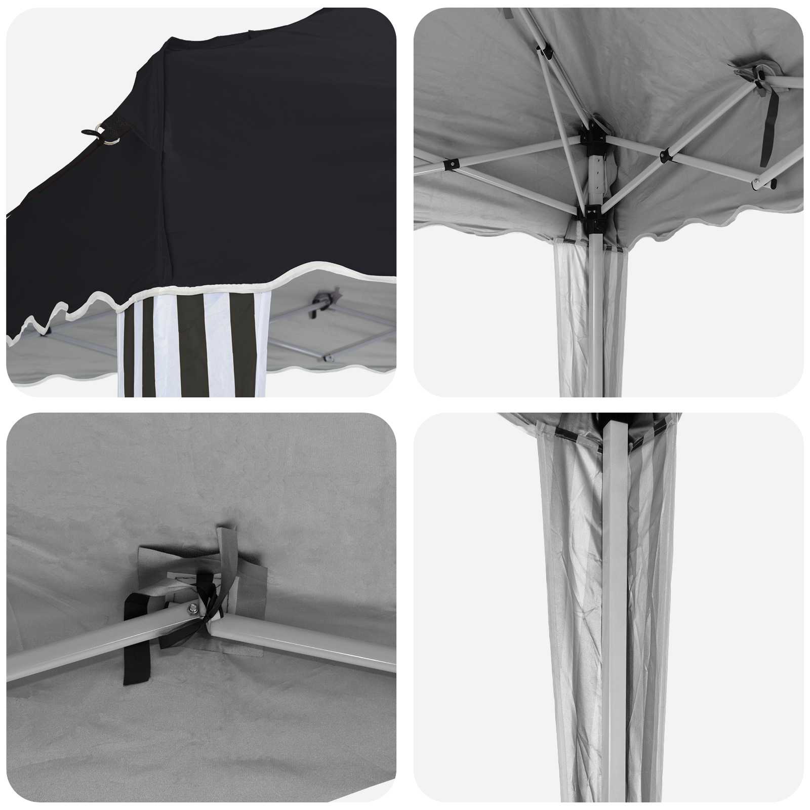 Tenda per feste a pop-up 288 x 288 x 245 cm Antracite | homemem39