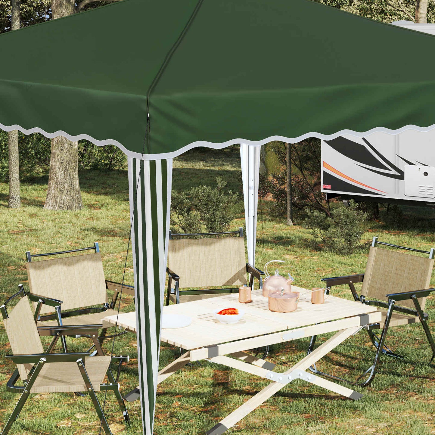 Tenda per feste a pop-up 288 x 288 x 245 cm Verde | homemem39