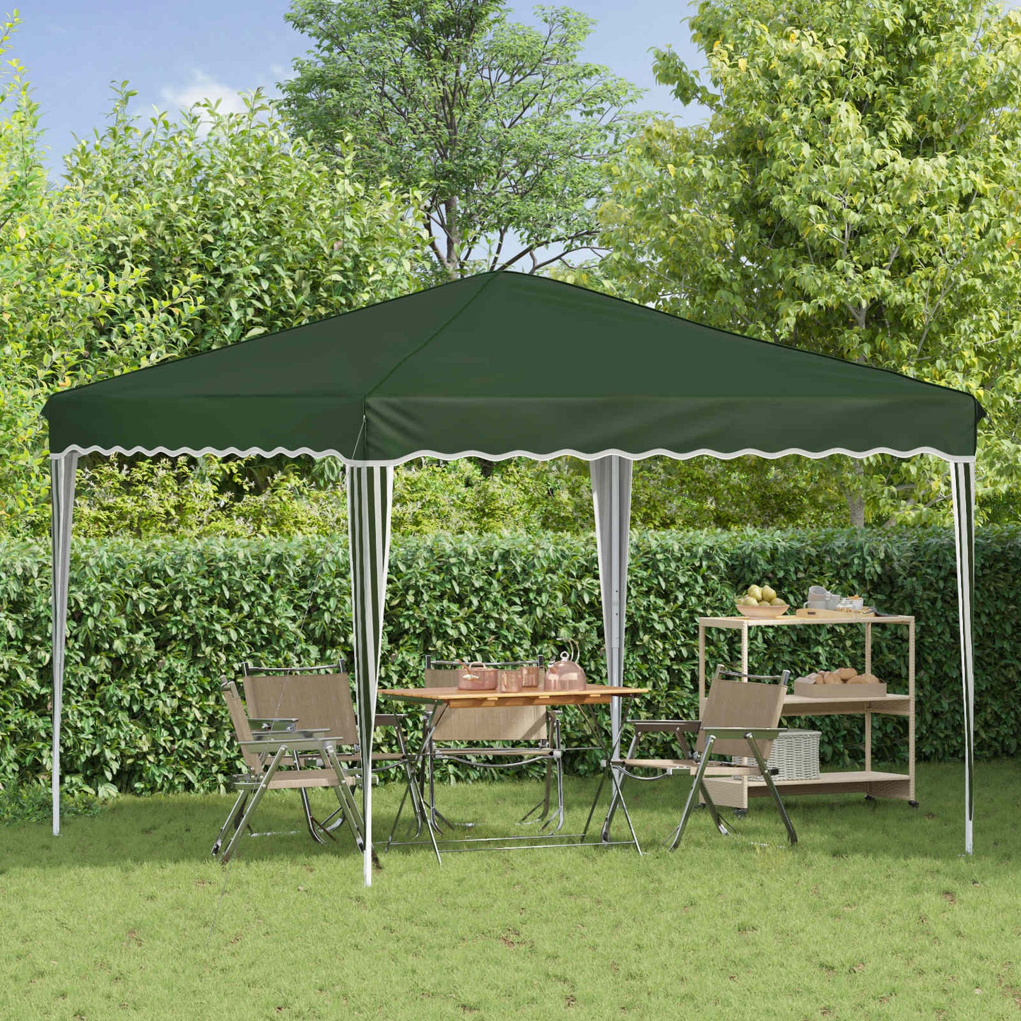 Tenda per feste a pop-up 288 x 288 x 245 cm Verde | homemem39