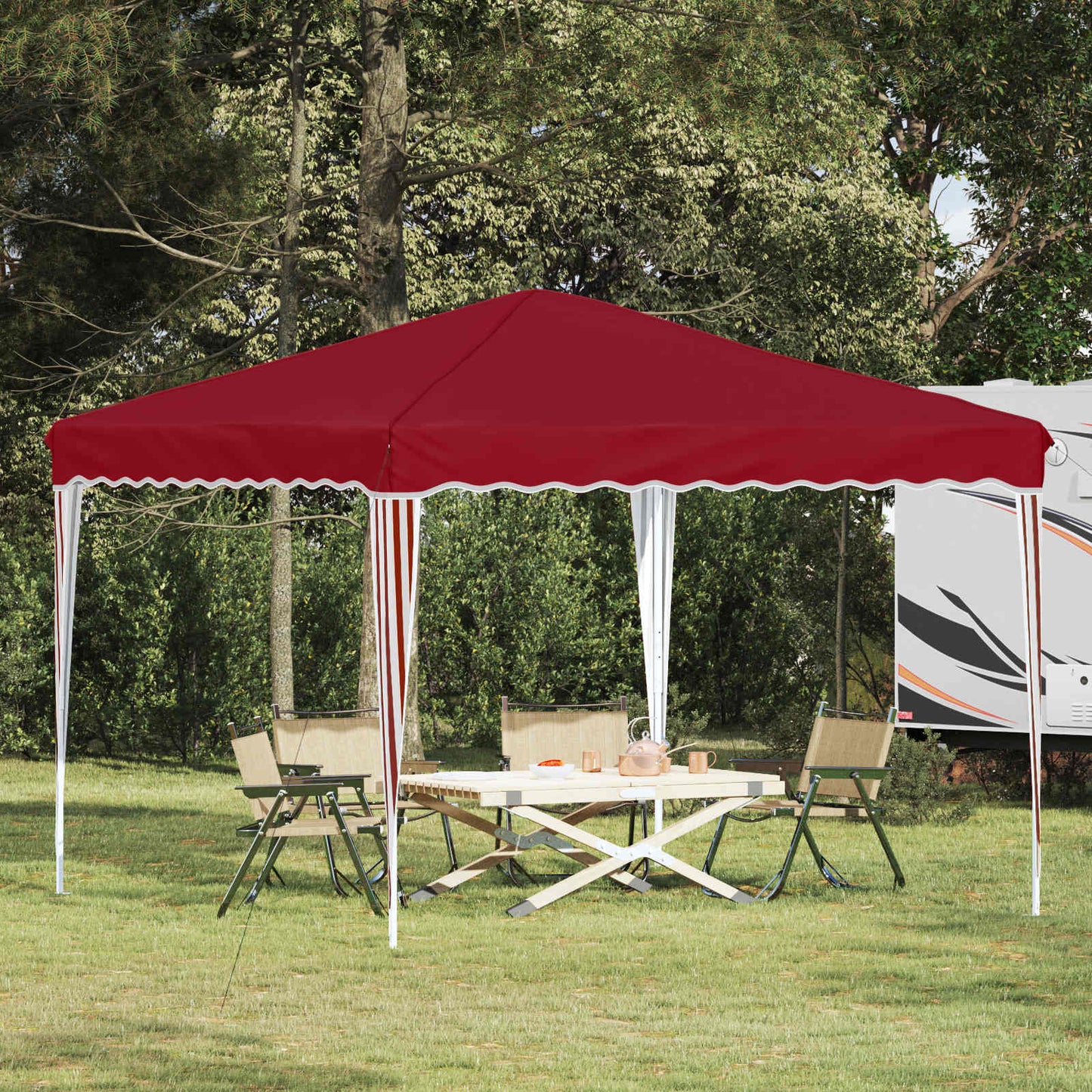 Tenda per feste a pop-up 288 x 288 x 245 cm Borgogna | homemem39